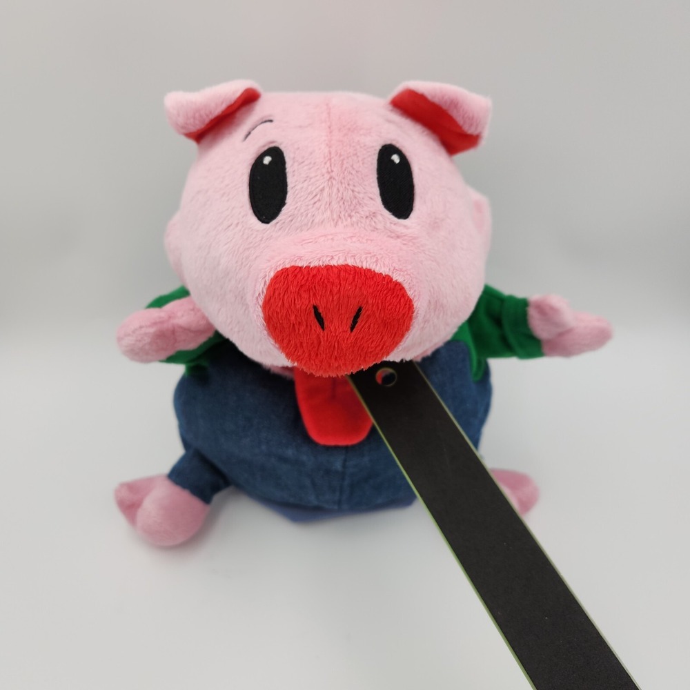 Simply Fun Buddies Full Body Pickles Pig Multicolor Plush 12-in Soft Puppet - Picture 3 of 17
